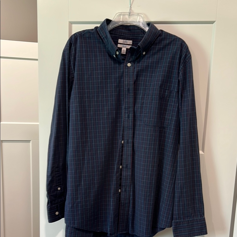 Croft & Barrow Blue Casual Button Down Shirt